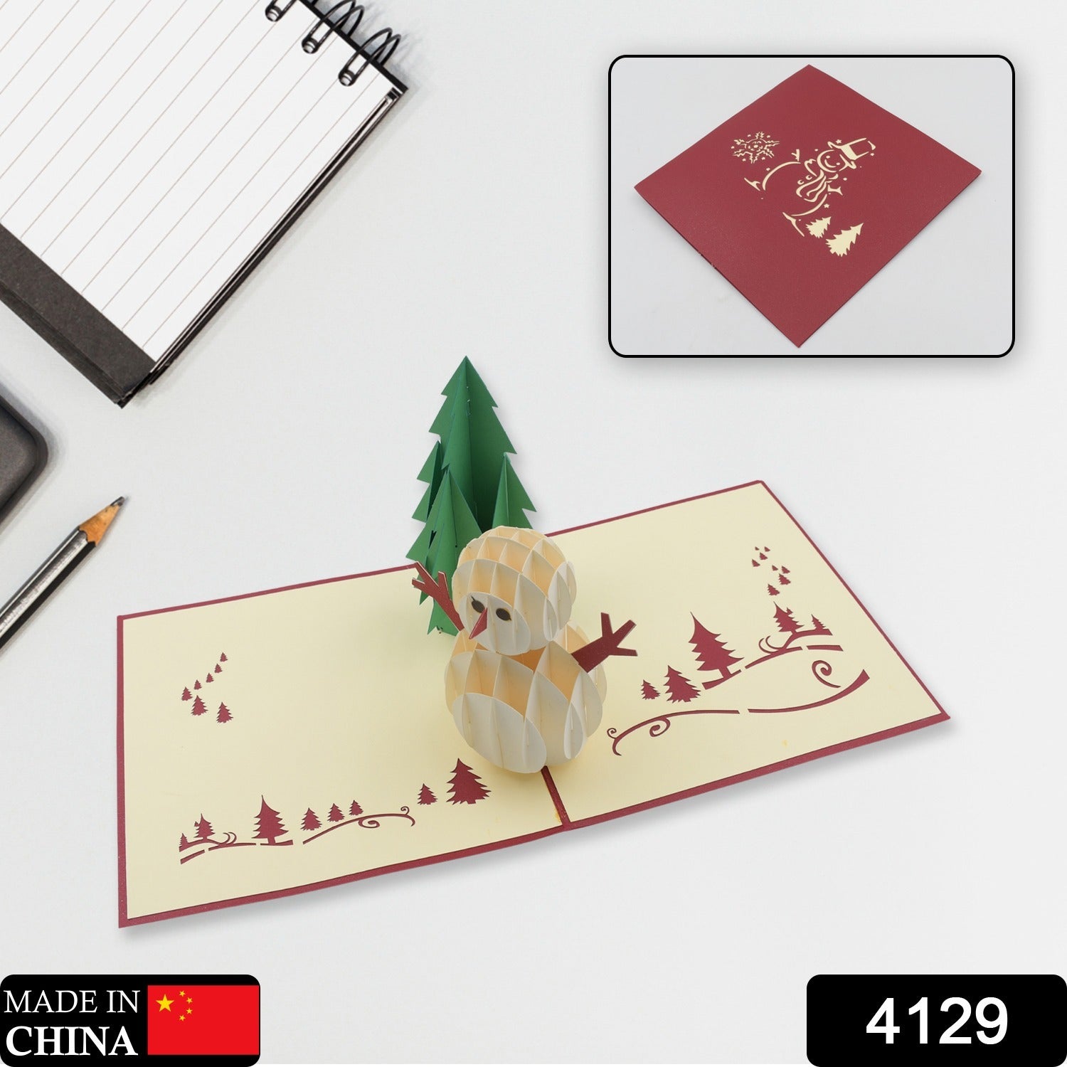 3D -Up Greeting Card (1 Pc): Birthday, Love, Christmas 3D -Up Greeting Card (1 Pc): Birthday, Love, Christmas